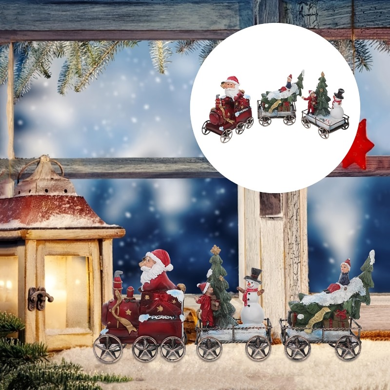 3 Parça Reçine Noel Tren Seti  - Nutcracker Figurine incelemesi ve fiyatı