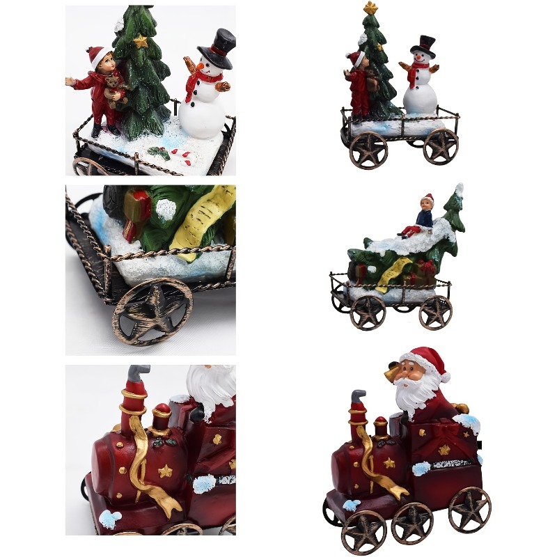 3 Parça Reçine Noel Tren Seti  - Nutcracker Figurine incelemesi ve fiyatı