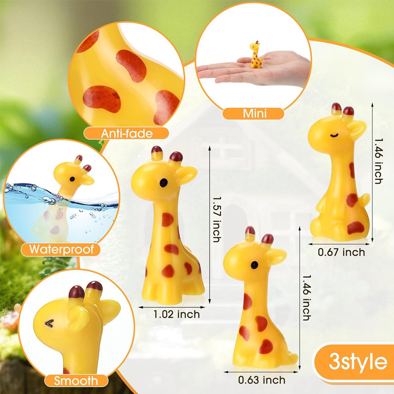 5/10 Adet Mini Reçine Zürafa M - Nutcracker Figurine incelemesi ve fiyatı