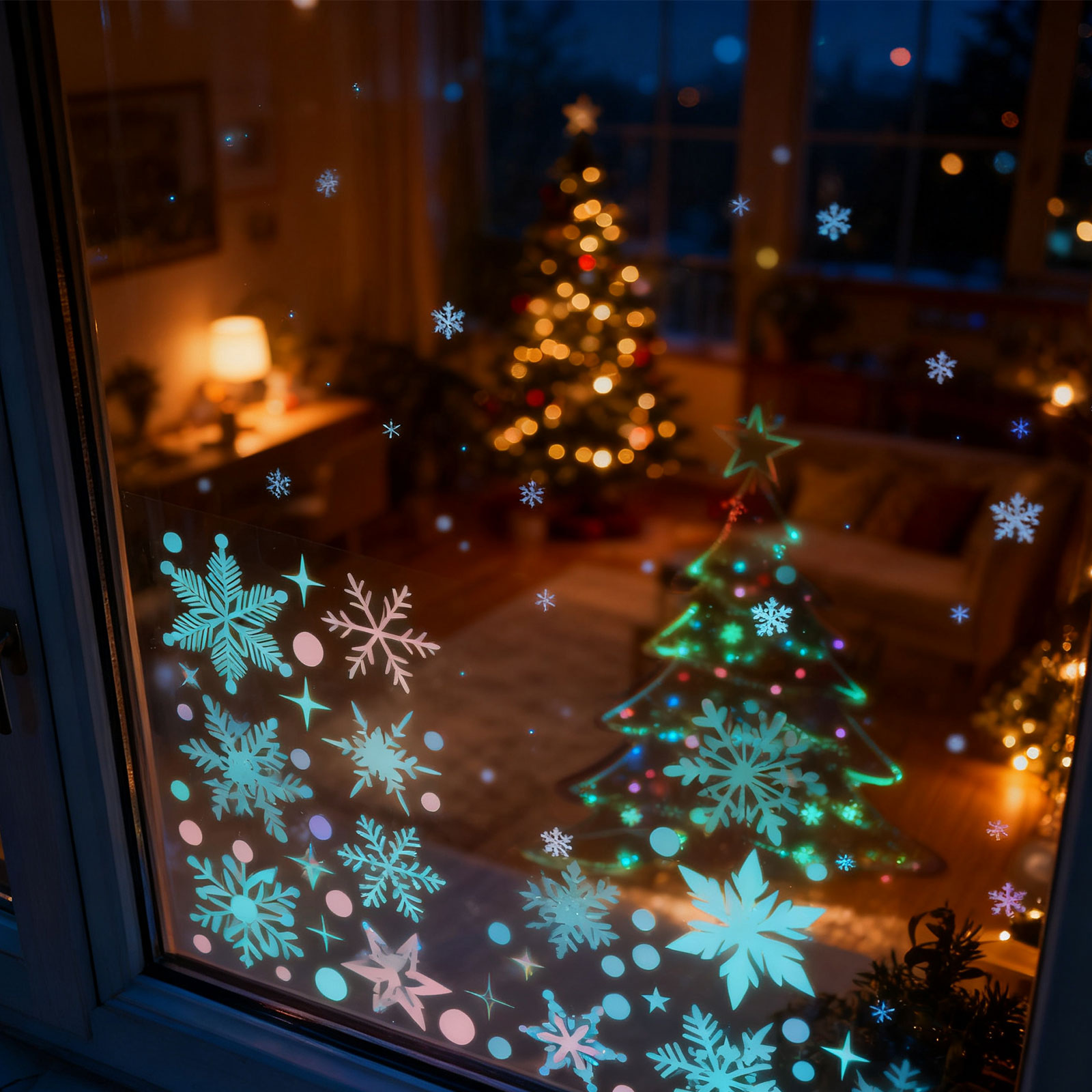 3 Yaprak Kar Tanesi Noel Pence - Snowflake Window Decal incelemesi ve fiyatı